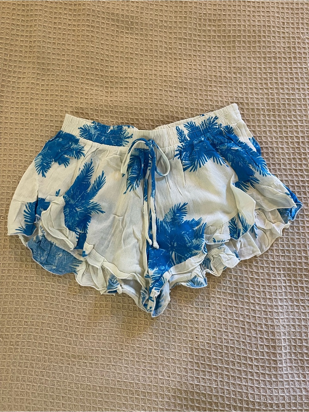 Ruffle hem bohemian gypsy hippie Y shorts
